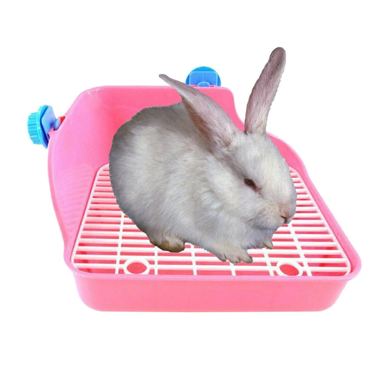Litter Box Bunny Bunny Litter Box With Grate, Rabbit Corner Litter