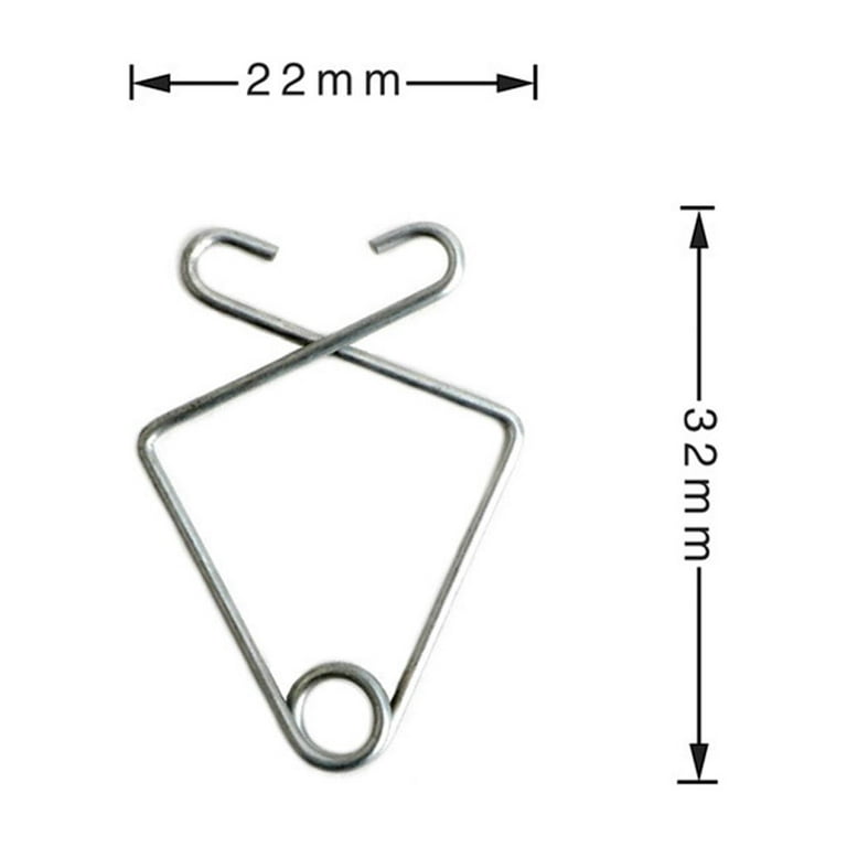 100pcs Drop Ceiling Hook Clips Fish Shape Hook T\-Bar Grid Wire Suspended  Ceiling Hanger 