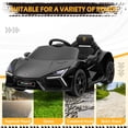 thumbnail image 6 of Winado 12V Ride on Car, Licensed Lamborghini Revuelto Electric Car with Remote Control, Music, LED Lights, Ride on Toys for Kids Ages 3-6 Boy Girls Gift, Black, 6 of 7