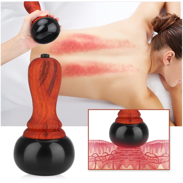 Masajeador eléctrico de piedra caliente Gua Sha, herramienta de Guasha, raspado de la piel, masaje facial, terapia de moxibustión corporal cálida