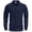 Navy, variant on Dress Shirts for Men Long Sleeve Stretch Stain Proof Wrinkle Free Button Down Shirts Formal Shirts Navy S
