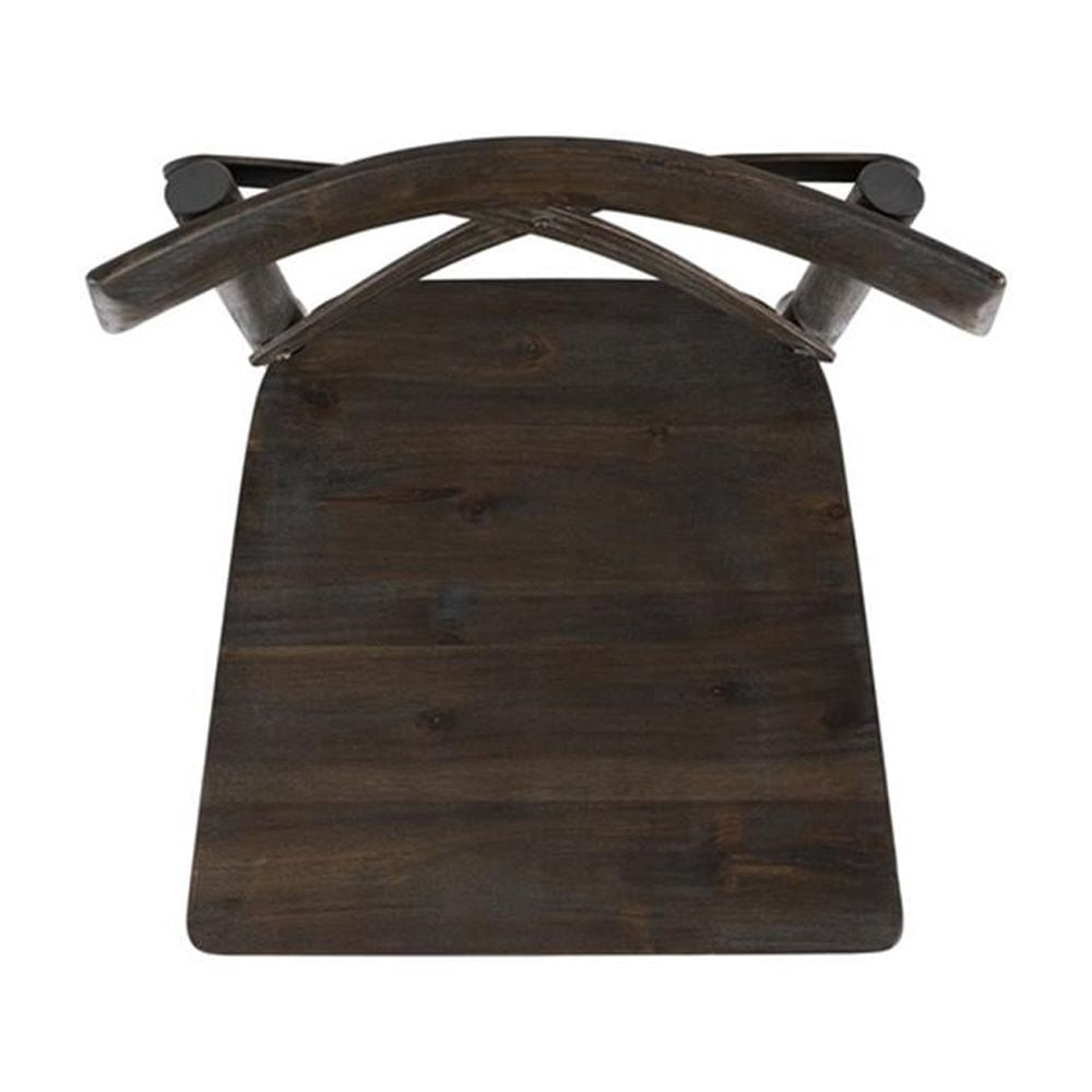 Picket House Furnishings Calhoun 30" Bar Stool in Dark Brown