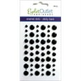 thumbnail image 2 of Eyelet Outlet Adhesive-Back Enamel Dots 54/Pkg-Glitter Black, 2 of 2
