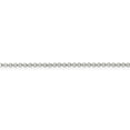 thumbnail image 2 of White Sterling Silver chain Rolo 18 in 2 mm 2mm, 2 of 5