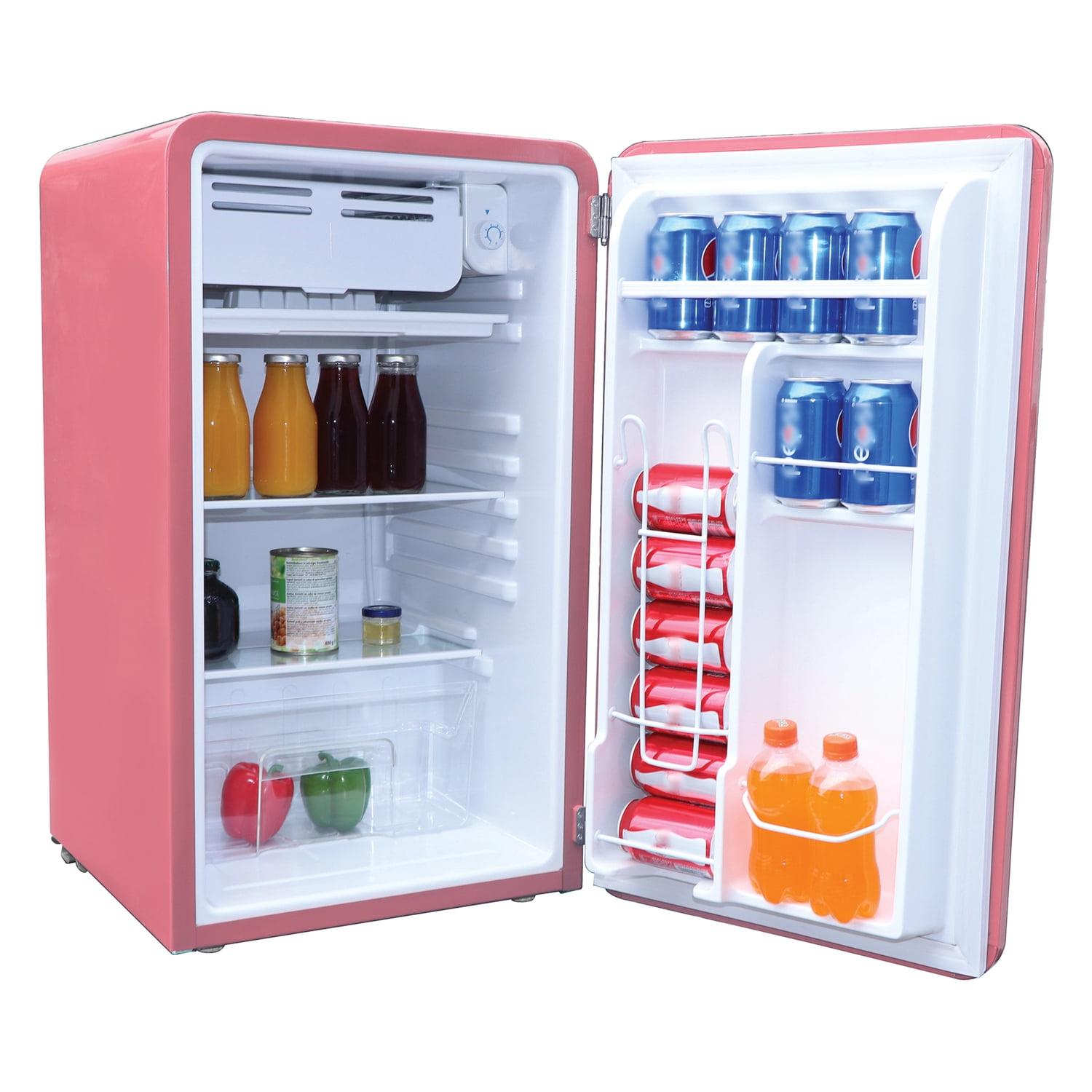 Frigidaire 3.2-Cu.-Ft. 60-Watt Retro Compact Refrigerator, Pink