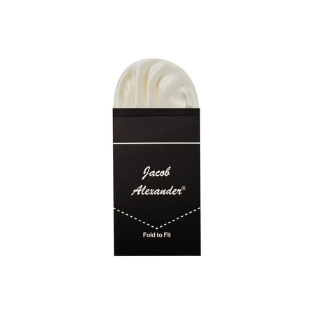 Jacob Alexander Men's Pre-Folded Puff Pocket Square (Best White Pocket Square)
