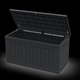 thumbnail image 3 of 230 Gallon XXL Outdoor Storage Deck Box Waterproof Resin Lockable Black for  Cushions Garden Tools Pool Supplies, 3 of 6