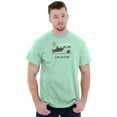 thumbnail image 5 of Funny Snorkel Shark Chase Beach Day Men's Graphic T Shirt Tees Brisco Brands S, 5 of 6