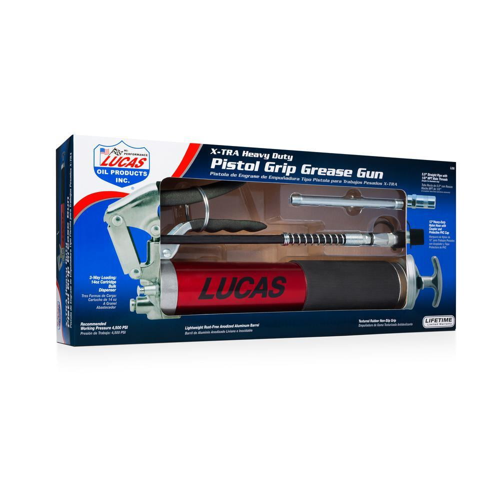 Heavy Duty Pistol Grip Aluminum Grease Gun (D)