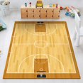 thumbnail image 2 of DISHAN Football Rug Decorative Noise Reduction Modern Sport Nursery Rug Floor Carpet, 2 of 4