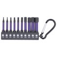 thumbnail image 2 of Screwdriver Bit, Impact Resistant Easy Carrying 10Pcs High Torsion H1.5-H8 Screw Driver Bit  for Furniture Maintenance, 2 of 7