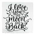thumbnail image 2 of I love you To the Moon and Back Pillow Cover | Home Decor | Primitive Decor | Famous Quotes | Motivational Quotes | Bedroom Decor, 2 of 3
