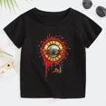 thumbnail image 5 of Camiseta de verano para niños de 2 a 14 años, banda de rock Gun N Roses, camisetas de manga corta de música Kpop para niños y niñas, ropa informal de algodón para niños, 5 of 5