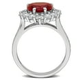 thumbnail image 6 of Created Forever Women's Created Ruby and Lab Grown Diamond Sterling Silver Halo Heart Ring, 6 of 10