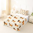 thumbnail image 5 of Homewish Kawaii Hot Dog Dachshund Twin Sheets,Pet Lover Bedding,Cream,3-Piece,1 Fitted Sheet and 1 Pillowcase, 5 of 6