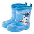 thumbnail image 3 of Baby Boys Girls Rain Boots With Easy-on Lightweight Waterproof Rain Boot with Cozy Lining Non- Sole Rainboots Birthday Gifts for Toddler Kids, 3 of 3