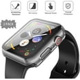 thumbnail image 2 of Hard Case for Apple Watch Series 6 / SE/Series 5 / Series 4 44mm, 2020 New iWatch PC Overall Protective Cover with Slim Tempered Glass Screen Protector (2-Pack Transparent), 2 of 7