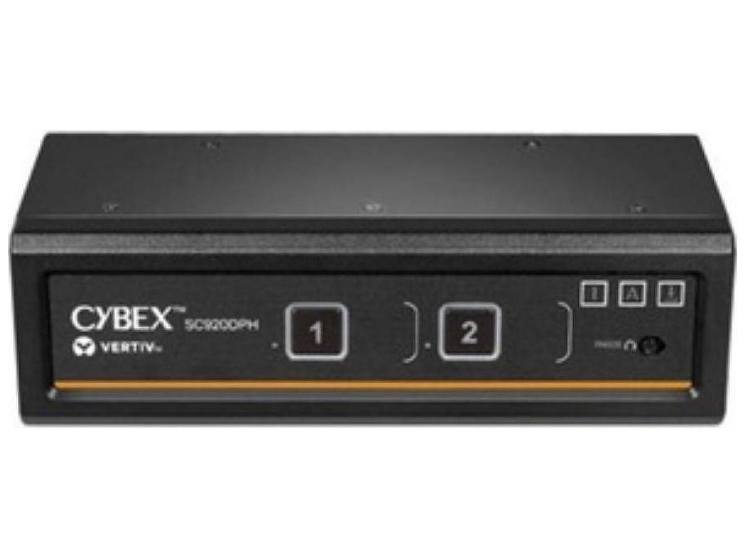 Vertiv Cybex SC900 Secure KVM | Dual Head | 2 Port Universal DisplayPort | NIAP version 4.0 Certified - Secure Desktop KVM Switches - SC920DPH-400
