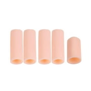 Famelof 5pcs Gel Finger Cap Protect Cracked Cover Cots Hand Skin Care (Opened Pink)