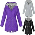 thumbnail image 5 of Veste Imperméable pour Femmes Manteau de Pluie à Capuche Manteau de Forêt, 5 of 5