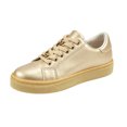 thumbnail image 2 of Willtoo Womens Faux Leather Platform Lace Up Sneaker Low Top Chain Accent Fashion Footwear Smooth Solid Color Chunky Sole Daily Footwear, 2 of 5