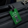 thumbnail image 2 of I'm on a Roll Sushi Funny Humor Rectangle Leather Luggage Card Suitcase Carry-On ID Tag, 2 of 8