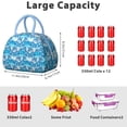 thumbnail image 4 of Colorful Exotic Plant Lunch Bag, Reusable Insulated Tote with Tropical Leaf Pattern, Great for Travel, Office, and Outdoor Use, 4 of 4