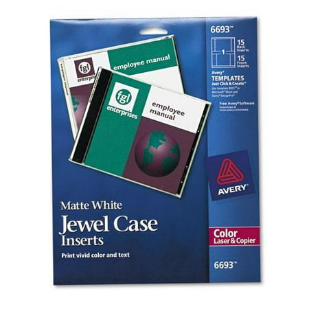 avery laser cd dvd case inserts matte white 15 cd case labels