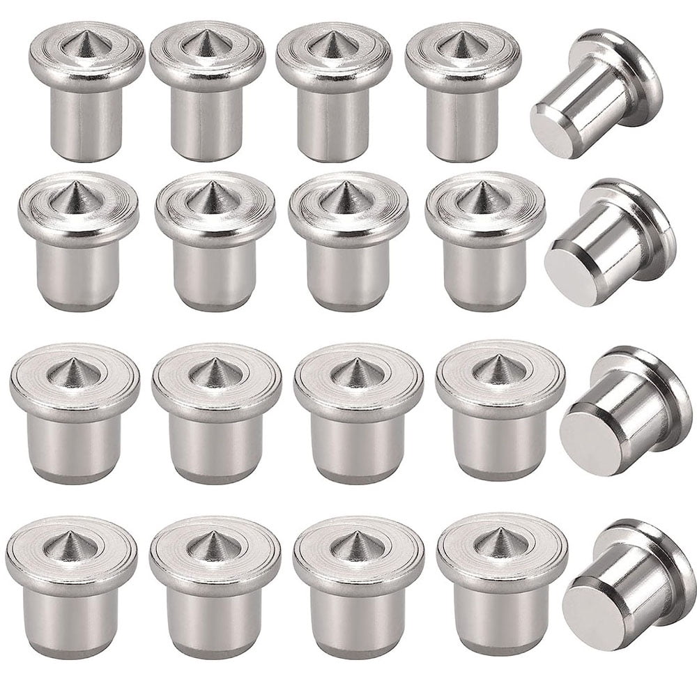 16 Pcs Dowel Pins Center Point Set Woodworking Craft Clamp Steel