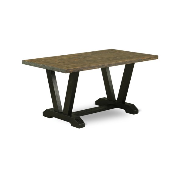 Luxurious and Stylish OXEN5-OAK-07 5Pc Dining Set with Oak Finish and Linen Fabric-Limelight Upholstery. Solid Wood Table