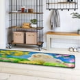 thumbnail image 4 of SKYSONIC 2'X6' Easter Chick Chicken Runner Rug with Rubber Backing, Watercolor Colored Eggs Non Slip Entryway Rug Runner Washable Soft Area Rug Carpet for Hallway Bedroom Kitchen Decor, 4 of 6