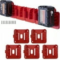 thumbnail image 1 of 5pcs Battery Holder for Milwaukee M18 18V Lithium Battery Wall Mount Battery Storage Holder for Work Van Shelf Toolbox, 1 of 4