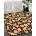 thumbnail image 3 of Ahgly Company Machine Washable Indoor Rectangle Abstract Bakers Brown Area Rugs, 2' x 4', 3 of 7
