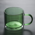 thumbnail image 4 of JGJJUGN Double-layered Colored Glass Cup High Borosilicate Durable Heat-resistant Unique Handblown Tea Coffee Mug for Hot Cold Beverages, 4 of 6