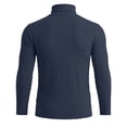 thumbnail image 6 of Men's Stretch Muscle Tshirts Turtleneck Long Sleeve Knit Tees Casual Slim Fit Basic Shirt Tops Business Casual Workwear, 6 of 7