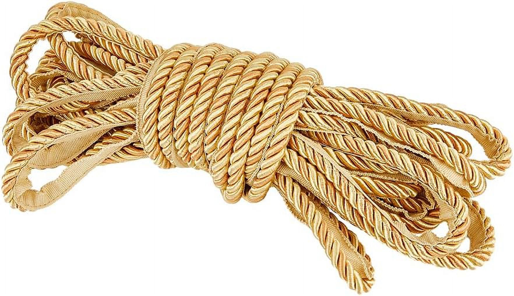 13Yards Cord Edge Trim Twisted Cord Rope 0.94 Inch Twisted Lip Cord Trim Elegant Edge Trim Ribbon for Home Decor Curtain Bag DIY Dark Olive Green Dark Olive Green