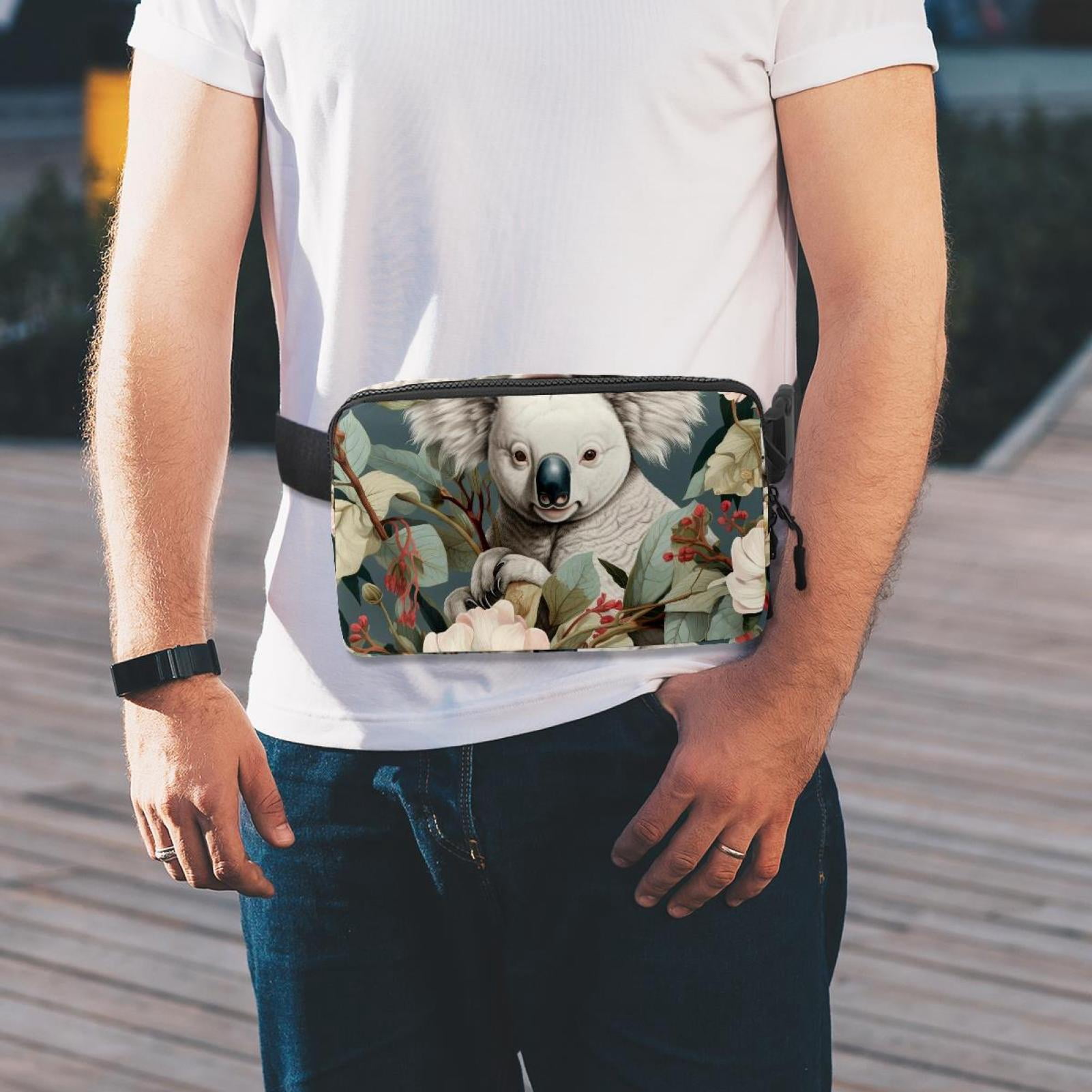 Koala Lightweight Fanny Bag Running Belt Waist Bags with Extension Strap - Unisex