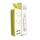 thumbnail image 1 of Placa de cableado de enchufe alemán estándar europeo, enchufe redondo portátil para viajes al extranjero con más de 4 cargadores de interfaz USB LingWen 8390611053444, 1 of 1
