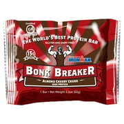 Bonk Breaker High Protein Energy Bar Almond Cherry Chunk Box of 12 Gluten Free