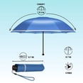 thumbnail image 7 of Knirps Surf Rookie Manual Rain Umbrella for Elementary and Middle School Kids – 35.4" Canopy with Reflective Safety Stripe, Lightweight Design, Wind Tunnel Tested, Carrying Case Included, 7 of 7