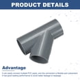 thumbnail image 3 of 5Pcs Fitting, 3 Way 45 Degree Fitting 32mm Connectors Elbow Pipe Fittings Coupling Furniture Corner Connector for DIY Garden Support Structure, Grey, 3 of 5