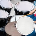 thumbnail image 6 of Drumhead Mesh Silent Drumhead Replacement Snare Drum Mufflers Drum Pad Durable Polyester for Studio Practice Rock, 6 of 9