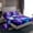 Purple, variant on Homewish Jungle Wolf Family Twin Sheet Sets for Adult, Blue Rose Flower Floral Twin Fitted Sheet, Western Bohemian Style Flat Sheet, Lightweight Room Decor, 3-Piece