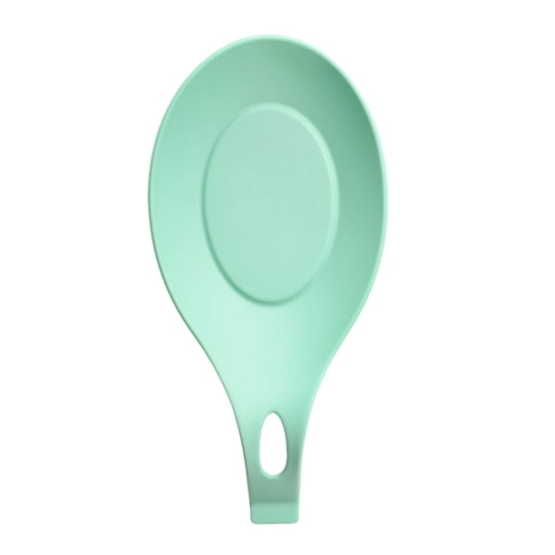 Billuyoard Exquisito y práctico reposacucharas de silicona: para el hogar y el restaurante, esencial para beber té Reposacucharas Le Creuset Mostrada lago verde 1