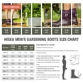 thumbnail image 2 of HISEA Men's Ankle Rain Boots Waterproof Garden Boots Rubber Muck Mud Boots Outdoor Work Boots, 2 of 6