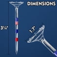 thumbnail image 4 of Tees de golf Kamitty, plástico irrompible, 8 puntas, 3,25 pulgadas, paquete 50/80, 4 of 7