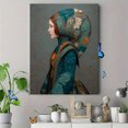 thumbnail image 4 of Vintage Woman Portrait Canvas Print Wall Art for Living Room Bedroom Office Hotel Cafe, 4 of 8