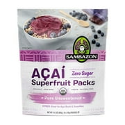 Sambazon Unsweetened Acai Superfruit Pack 1, 0.88 Pound -- 10 per Case