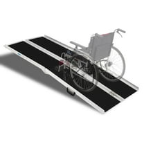 Zimtown Extra Wide Aluminum Foldable Wheelchair Loading Ramp 6ft