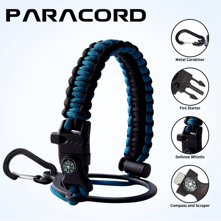 OOICO 40 Oz Insulated Water Bottle with Straw & Paracord photo 4